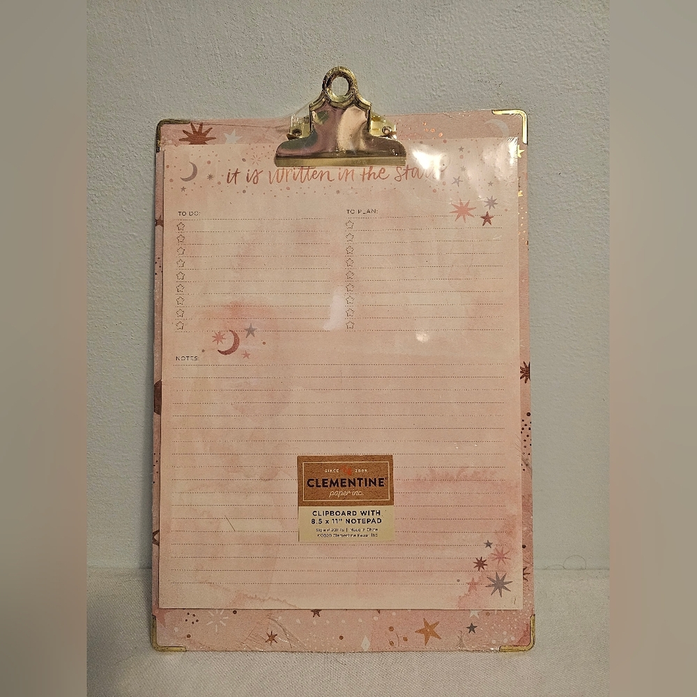 Notepad with Clipboard NWT